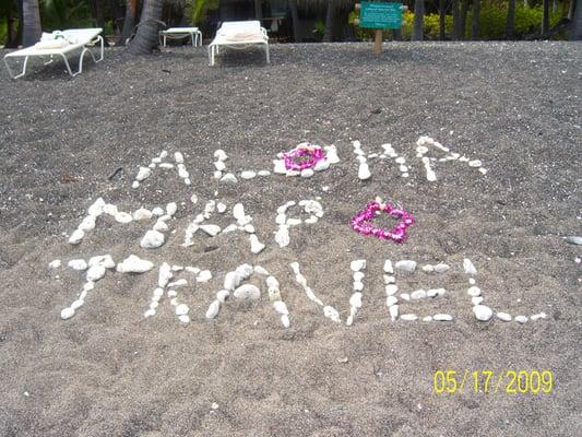 MAP Travel on a beautiful Big Island beach