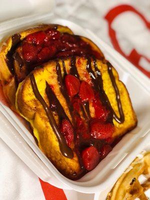 Strawberry Nutella French Toast Breakfast