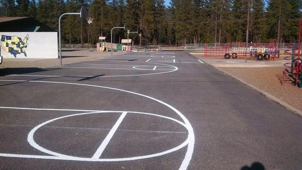 Painted playground