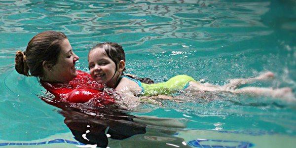 Katelyn makes swim lessons fun!