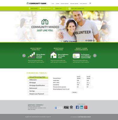 Website Design and Development See www.CBankTexas.com