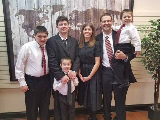 Pastor Grayson Fritts & Family [photo belongs to All Baptist Scripture Church].