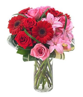 This is the picture of the flowers I ordered from their website and upgraded for $69.99