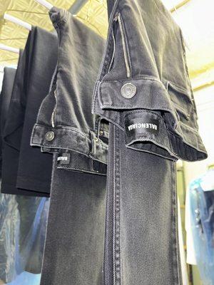 BALENCIAGA UNIFORM JEANS IN FOR DRY CLEAN AND PRESS