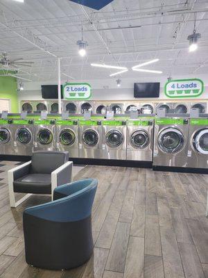 Lots of washers and dryers.