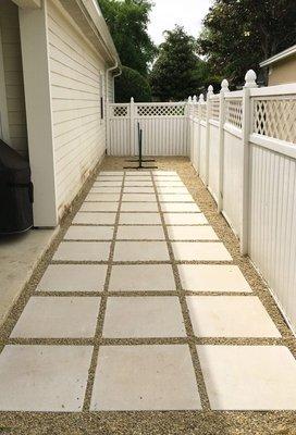 Patio installation