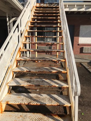 Rusted stairs