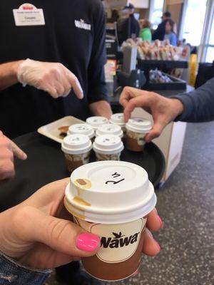 Adorable pumpkin spice samples.