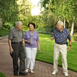 Walking the Chateau grounds.