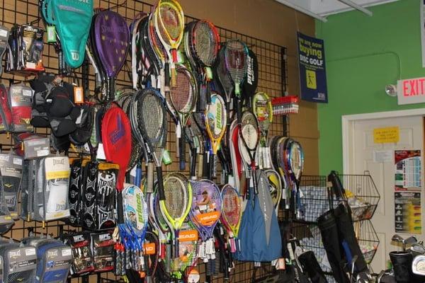 We have tennis equipment! 