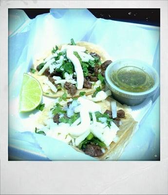 Carne Asada Tacos. Mui bien.