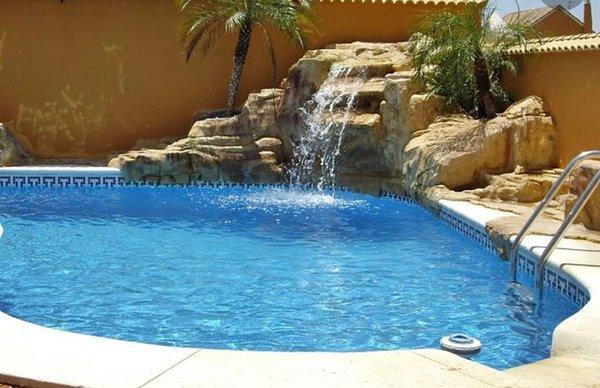 Build pool and water fall