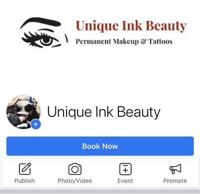 Booking link on Facebook