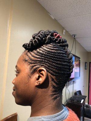 Cornrow combo