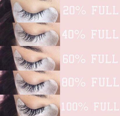 To be considered a lash fill you must have 40% or more lashes. Anything less is considered a full set.