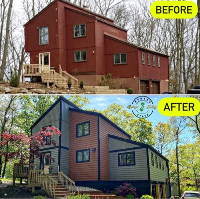 Complete Makeover! New siding and gutters on this beauty in West Milford NJ