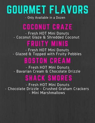 Gourmet Mini Donut Choices