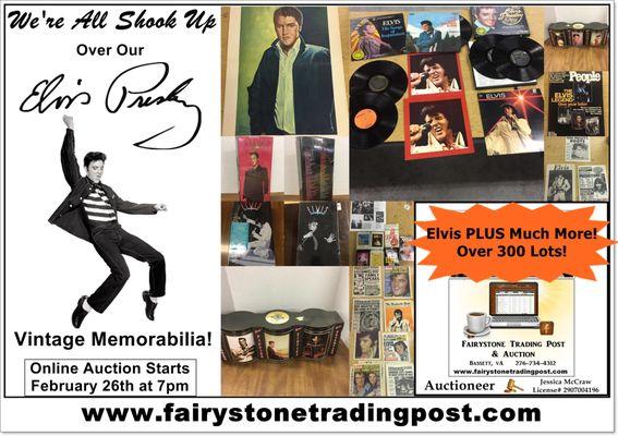 We're "All Shook Up!" over this Elvis Presley memorabilia! It's up for online auction plus more NOW!