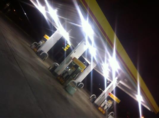 Shell gas pumps