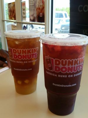 Mango pineapple and blackberry teas