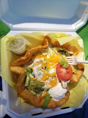 Taco salad, the shell was so good.