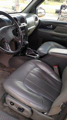 We keep leather looking new!  Call and ask about our detailing services!