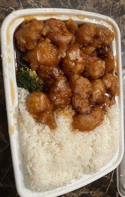 General Tso chicken is delicious