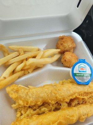 $5 fried fish deal.  Delicious especially with the tarter sauce