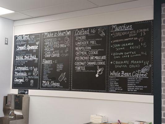 Menu board