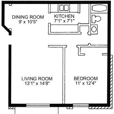 1 Bedroom 1 Bathroom Apartment "The Valley View"