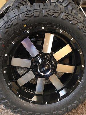 We carry aftermarket wheels and tires.