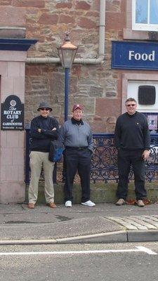 With friends at St Andrews