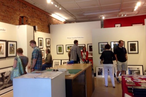 Gallery during the Durham Art Walk Spring Market.