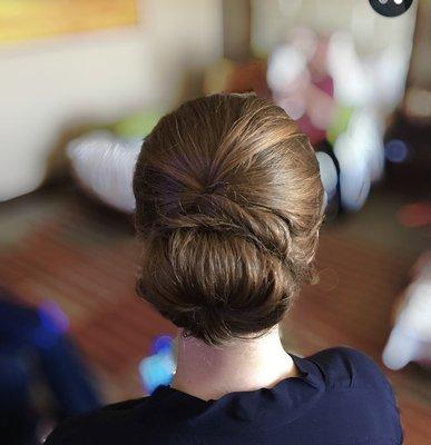 sleek simple but elegant bun