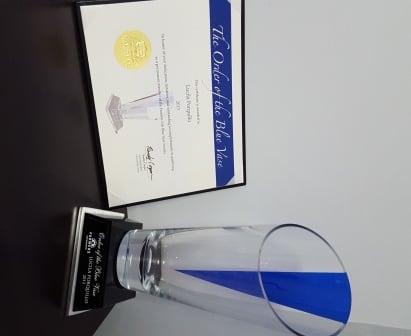 The Blue Vase award