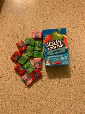 Jolly rancher chews no blue ;(