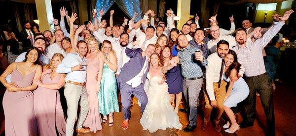 Such an amazing fun wedding.  The dance floor was packed all night long. 
 Thank you DJ Dale