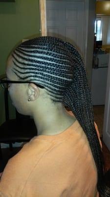 Natural braids done with..rasta free hair