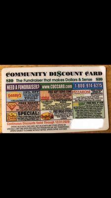 Community discount card