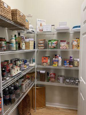 Organized pantry