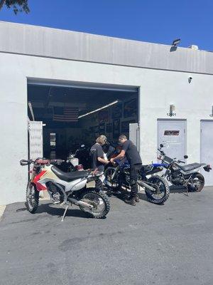 Motorcycle repair and maintenance