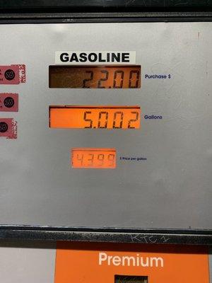 12/8/22 just a few gallons