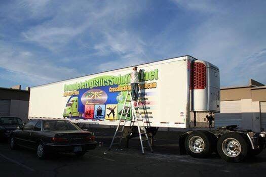 Semi truck wrap