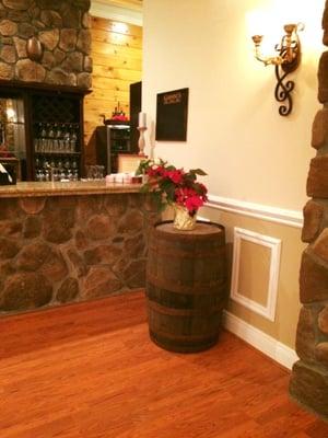 Wine Barrel Near Bar