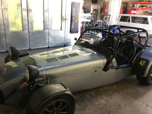 custom body work on vintage racer