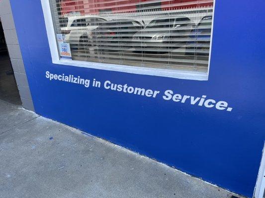 Specializing in customer service