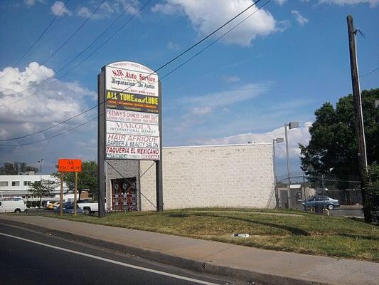 View from the intersection. Just accross from Tic Toc Liquors