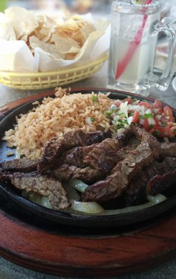 Beef fajitas