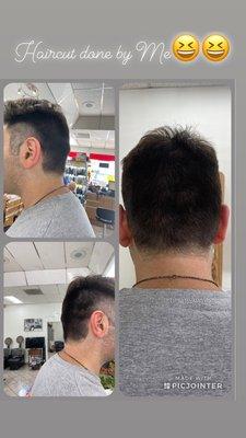 Mens haircut