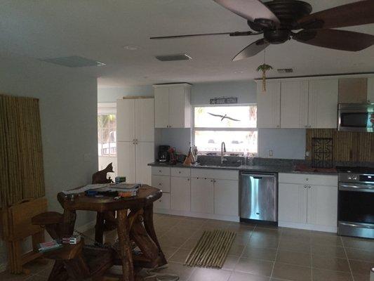 Remodeled kitchen, was a galley kitchen